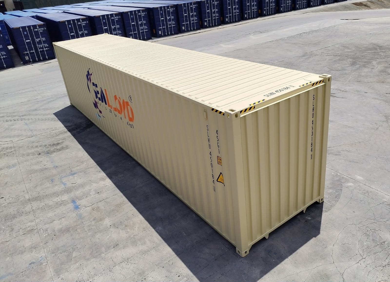 Sea Lloyd cargo operations at a busy port